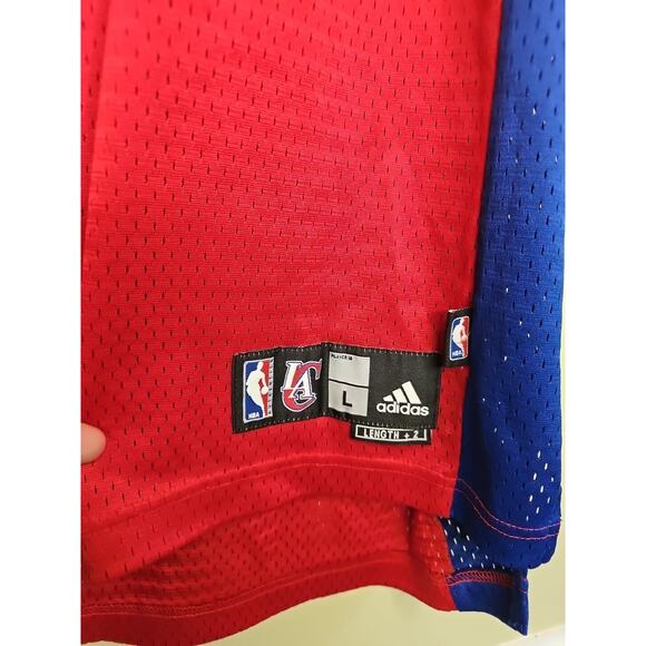 Baron Davis Adidas LA Los Angeles Clippers Swingman Jersey Men's Sz L Length +2 - Picture 3 of 15